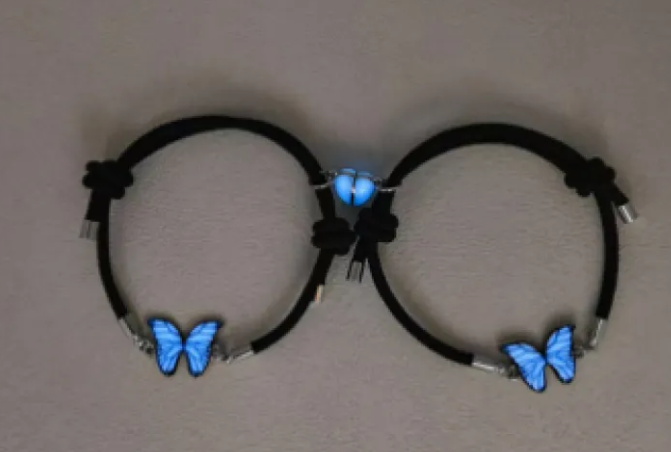 Blue Luminous Smart Butterfly Necklace