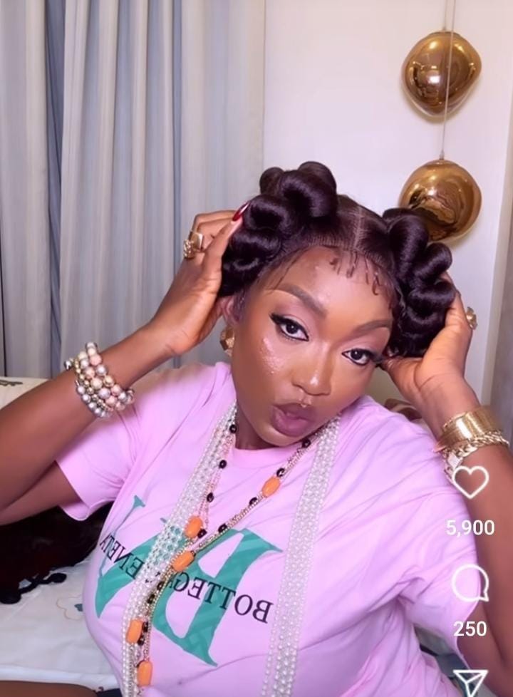 African Twist Wig Black