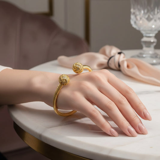 Brazilian Gold Bangle Birthday Gift