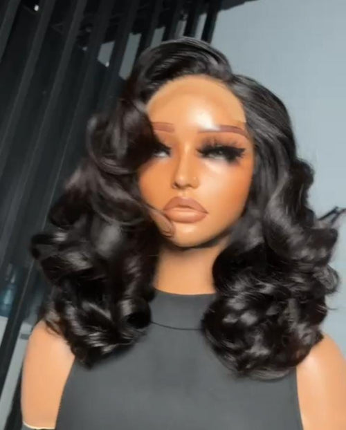 3 Pcs Of 100% Virgin Brazilian Human hair Unprocessed 18 Inches. Colour 1B