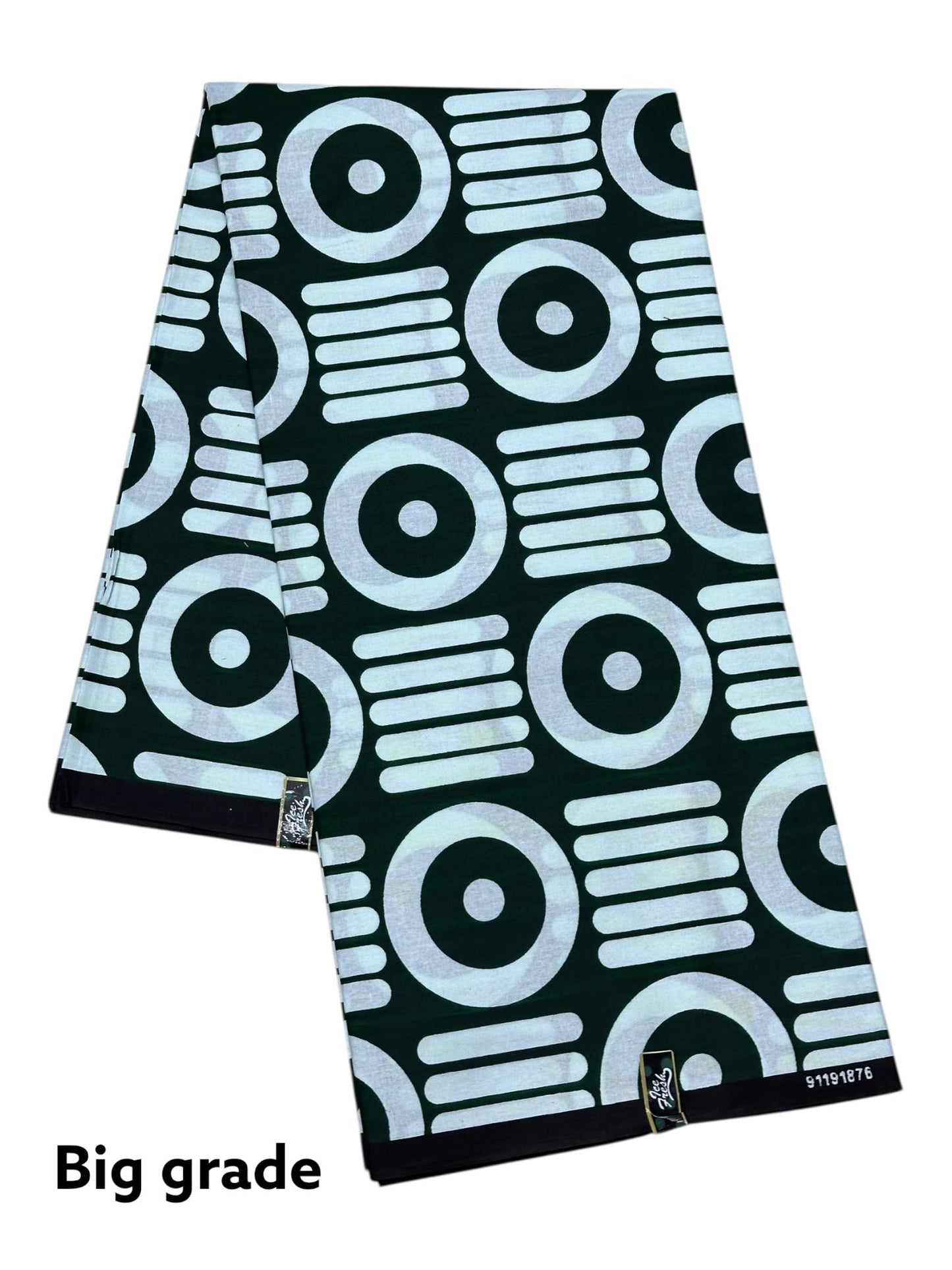 Black And White African Cotton Adjustable Trouser For Women