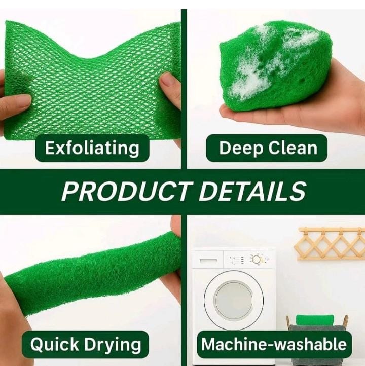 2 Pcs Xtra Long Afri Sponge