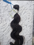 3 Pcs Of 100% Virgin Brazilian Human Wavy Hair Unprocessed 18 Inches. Colour 1B