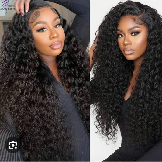 13 x 6 Lace Frontal Wig 100% Human Hair For Women HD Transparent Lace 22 Inches Jerry Curls Lace front Wig Human Hair With Baby Hair.