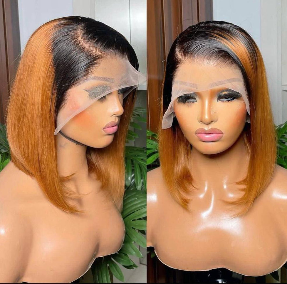 13 x 6 Full Lace Frontal Wig 100% Human Hair For Women HD Transparent Lace 12 Inches Straight Lace Front Wig Human Hair With Baby Hair.
