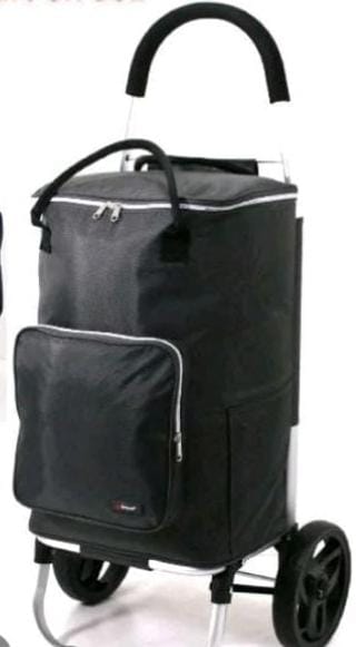 Large Fully Insulated Lightweight Wheeled Shopping Trolley Cart Luggage Bag with Large Wheels and Folding Design