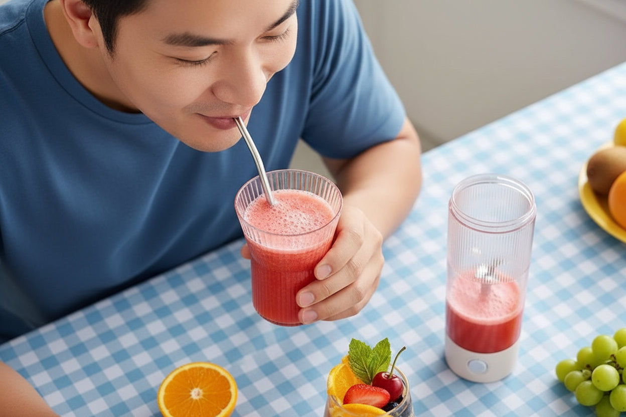 Portable Blender Personal Bottle Powerful Mini Fresh Juice Blender Juicing Cup