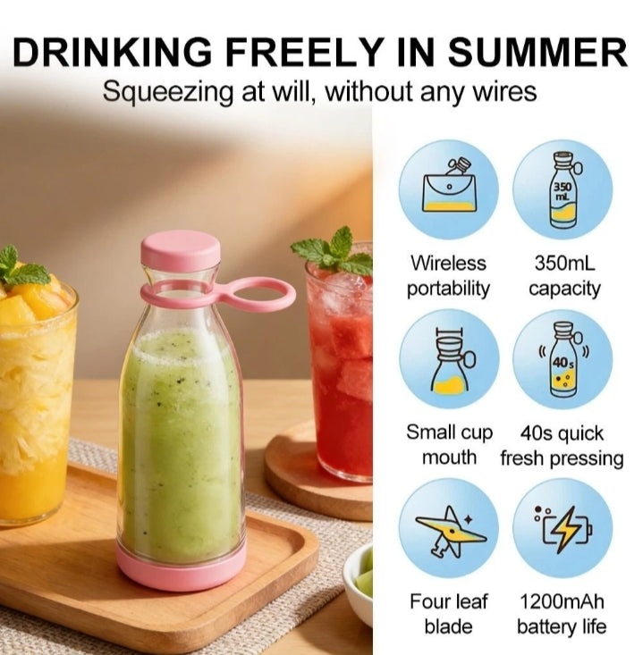 Portable Blender Personal Bottle Powerful Mini Fresh Juice Blender Juicing Cup
