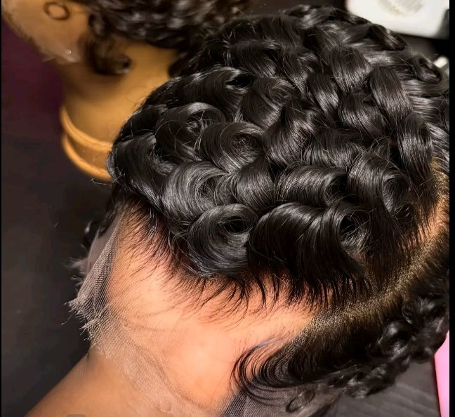 Full Frontal Chioma Wig 100% Human Hair Black